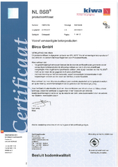 KIWA I NL BSB® I Productcertificaat