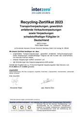 Recycling-Certificaat 2023