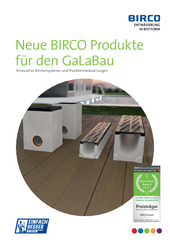 BIRCO Nieuwe producten voor de tuinen landschapsaanleg