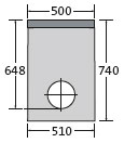 BIRCOsir® Small dimensions Nominal width 200 AS zinkputten In-line outfall unit with anchoring system I 1-piece