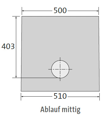 BIRCOslotted steel covers Nominal width 100 Outfall Outfall unit NW 100 for access covers 4 mm I 1-piece