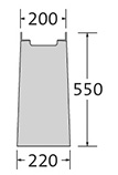 BIRCOsir Small dimensions Nominal width 100 Outfall In-line outfall unit I 1 piece