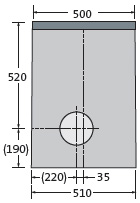 BIRCOsir Small dimensions Nominal width 150 Outfall units In-line outfall unit I 1 pièce