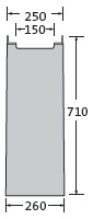 BIRCOsir Small dimensions Nominal width 150 Outfall units In-line outfall unit I 1 pièce