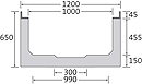 BIRCOsir Large dimensions Nominal width 1000 Channels Channel elements I without internal inbuilt fall