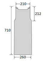 BIRCOlight Nominal width 150 AS Outfall In-line outfall unit with anchoring system | 1-piece