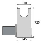 BIRCOprotect Nominal width 200 Outfall units In-line outfall unit | with PEHD pipe support | 1-piece