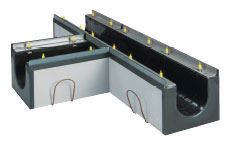 BIRCOlight® with ductile iron angles Nominal width 150 Channels T-pieces 90° | without iinternal inbuilt fall