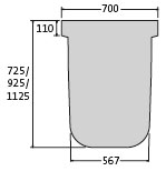 BIRCOmax-i Nominal width 520 Accessories End caps