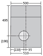 BIRCOslotted steel covers Nominal width 150 AS Outfall units Outfall unit NW 150 AS for access covers 4 mm I 1-piece