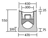 BIRCOlight® with ductile iron angles Nominal width 200 Channels Channel element with filtration set and gratings