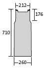 BIRCOlight® with ductile iron angles Nominal width 150 Outfall unit In-line outfall unit I 1-piece