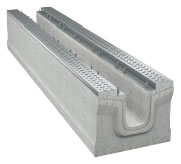 BIRCOmassiv Nominal width 170 afvoergoten Channel elements I without internal fall I with 1-piece hot-dipped galvanized surface protection