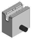 BIRCOmassiv Nominal width 170 Outfall Outfall unit I 1-piece I with 1-piece hot-dipped galvanized surface protection