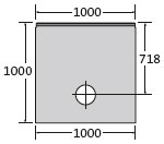 BIRCOmassiv Nominal width 170 Outfall Outfall unit I 1-piece I with 1-piece hot-dipped galvanized surface protection