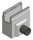 BIRCOsir Large dimensions Nominal width 320 Outfall Outfall unit with PEHD socket I 1-piece