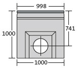 BIRCOprotect Nominal width 100 Outfall units BIRCOsir® NW 320 Shut-off outfall unit for BIRCOprotect NW 100 to NW 200 I 1 -piece