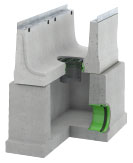 BIRCOsir Large dimensions Nominal width 420 Outfall Outfall unit I 2-part