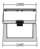 BIRCOsir Large dimensions Nominal width 320 Outfall Outfall unit I 2-part