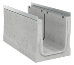 BIRCOcanal Nominal width 320 Channels Supply channels with angles I with cast in-mounting rails