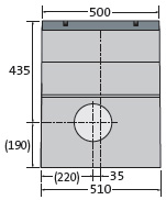 BIRCOslim® Nominal width 150 Outfall unit In-line outfall unit, 1-piece