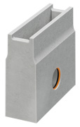 BIRCOslotted steel covers Nominal width 100 Outfall Outfall unit NW 100 for access covers 1,5 mm I 1-piece