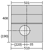 BIRCOslotted steel covers Nominal width 150 AS Outfall units Outfall unit NW 150 AS for access covers 1,5 mm I 1-piece