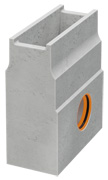 BIRCOslotted steel covers Nominal width 150 AS Outfall units Outfall unit NW 150 AS for access covers 1,5 mm I 1-piece