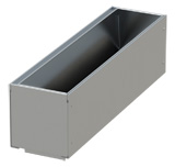 BIRCOslotted steel covers Nominal width 150 AS Slotted Access covers I 2-piece I material thickness 1,5 mm